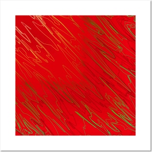 Marbled Red Posters and Art